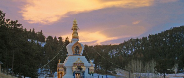 Stupa at Sunrise