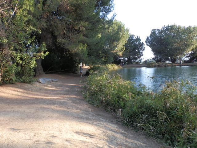 path with river