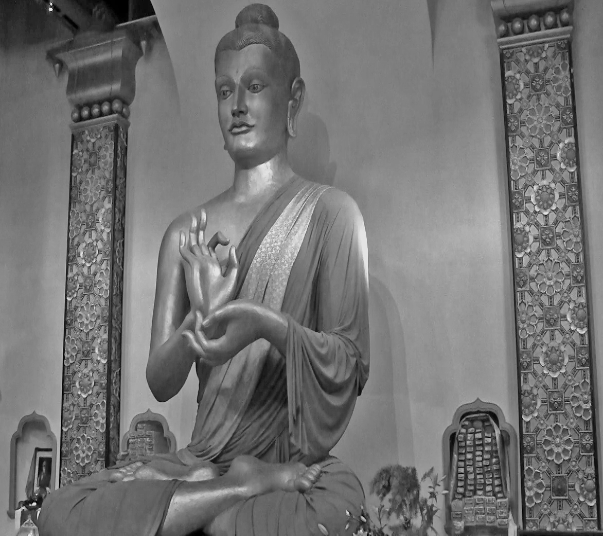 the Stupa's Buddha