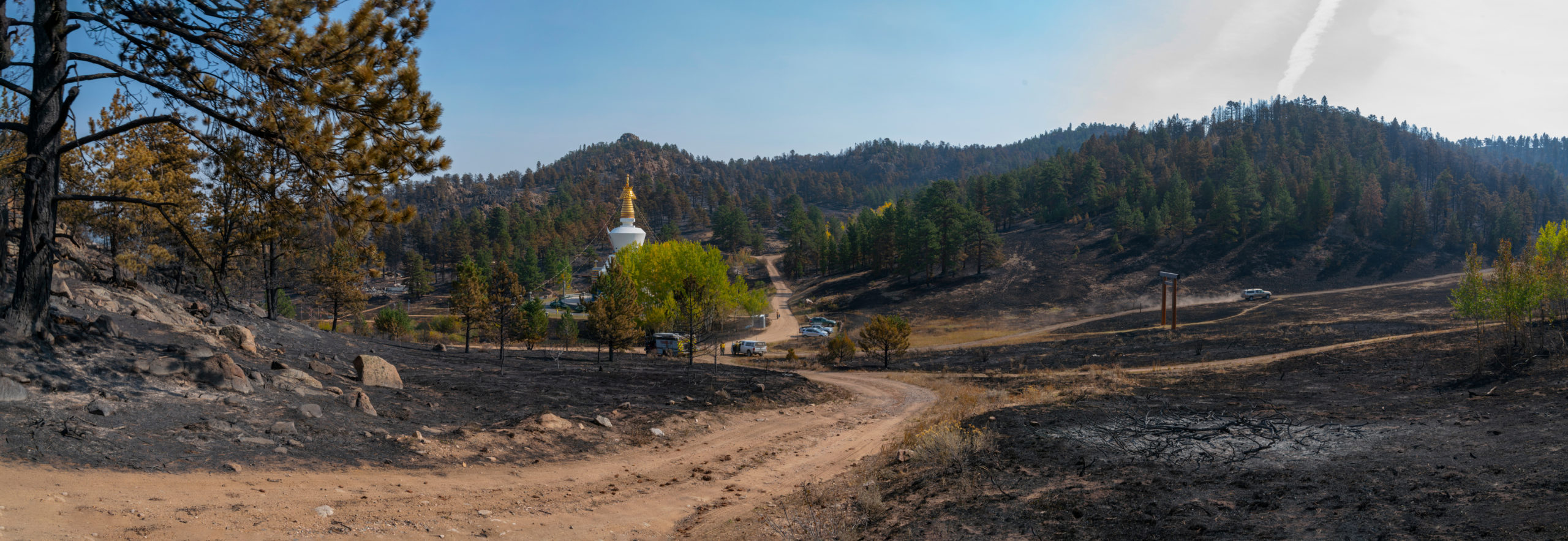6. Looking east towards the Stupa and Marpa Point