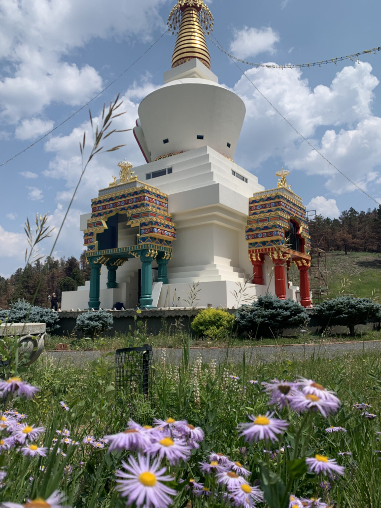 dralamountaincenter-stupa-spring