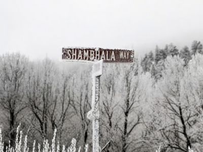 Winter Shambhala Sign Centered Rectangle