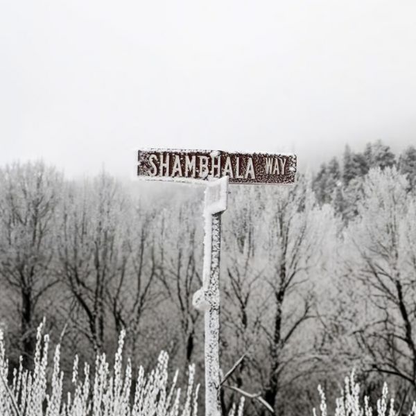 Shambhala Way in Winter Sign Centered
