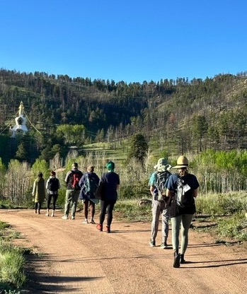 Ancient Wisdom for Modern Living Walking to Stupa