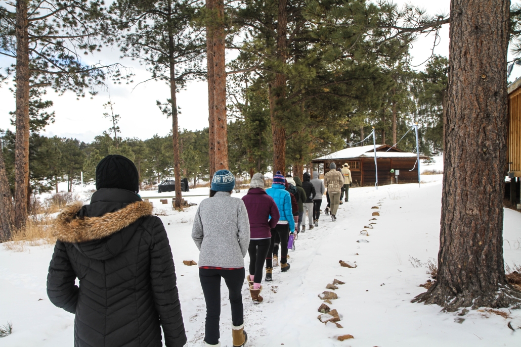 snowy walk